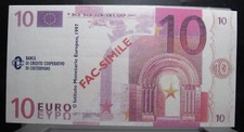 Banconota 10 Euro Fac Simile