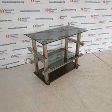 Carrellino Vintage Metallo Vetro Fumè Italia Design Anni 70