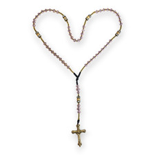 Collana rosario cristallo rosa