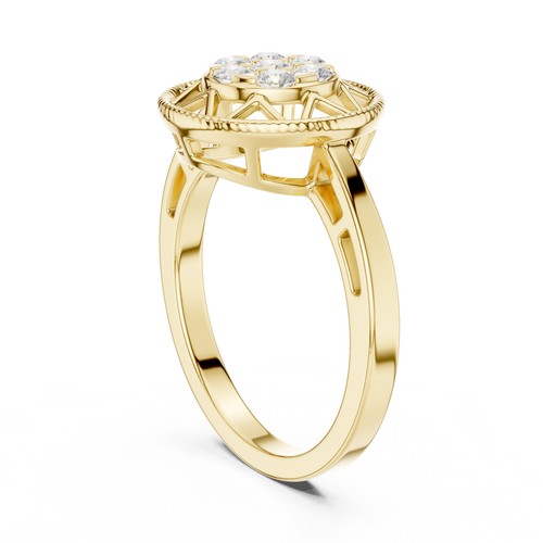 Anello solitario diamante - anello,