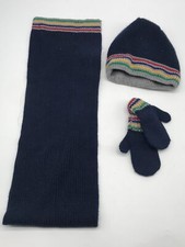 Set sciarpa cappello a righe