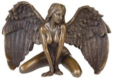 Scultura in bronzo angelo