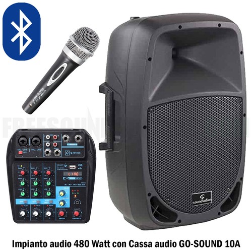 Impianto audio 480w cassa - impianto,