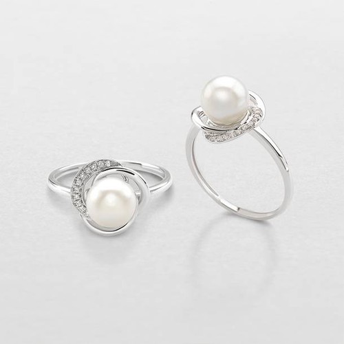 Anello con perla giorgio - anello,