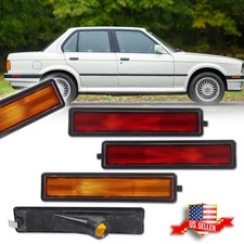 4X Amber Front+Red Rear Bumper