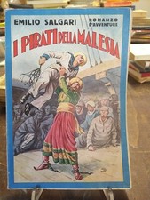 Libro I Pirati della Malesia Emilio Salgari Romanzo Avventura Casa Ed Sonzogno 