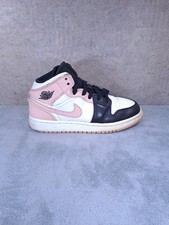 Nike Air Jordan Sports Shoes Kids Leather Mid Legend Sz 35 Pink