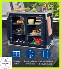 NUOVA cucina mobile da campeggio esterna cucina da giardino 6 scomparti per tende viaggio vacanza