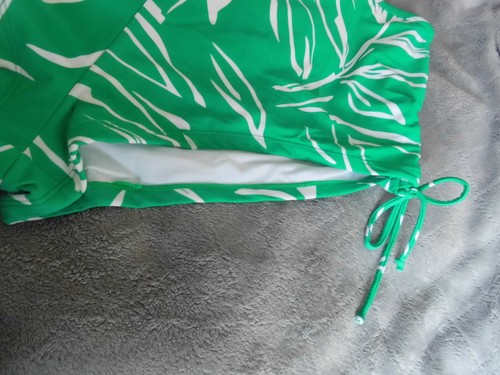 Bikini corto verde bianco - bikini,