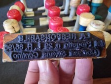 TIMBRO VINTAGE LOTTO TIMBRI