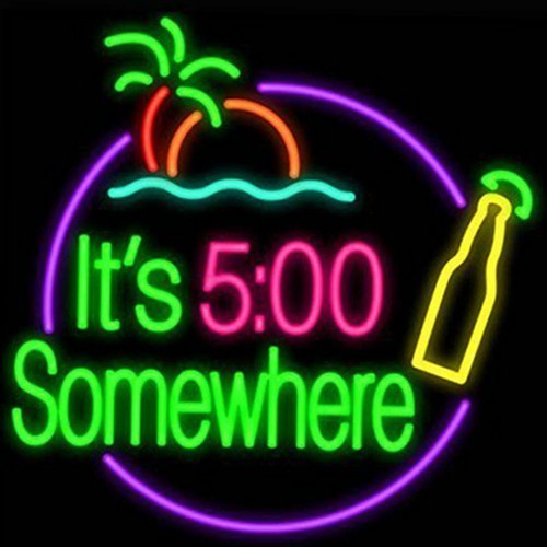 Clock somewhere palm - 5, o'clock