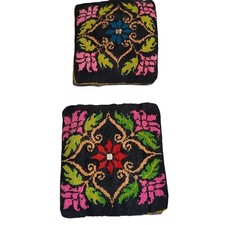 2 Copricuscini vintage fatti a