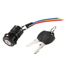 Blocco interruttore accensione on-off-on 3 fili bici elettrica bicicletta con 2 chiavi