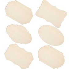 6 pezzi insegne in legno vuote