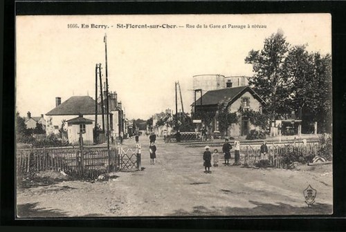 Cpa florent sur cher rue - cpa, st-florent-sur-cher,