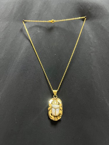 Collana scarabeo egiziano con - collana,