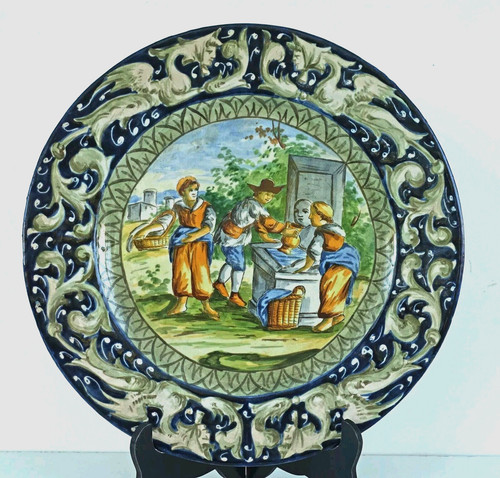 Assiette faïence décor - assiette,