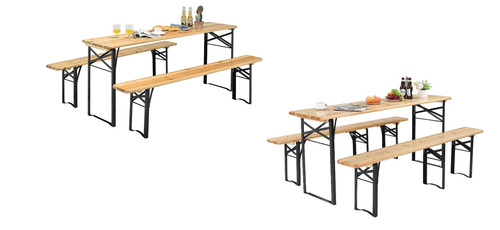 Panca birra picnic pieghevole - panca,