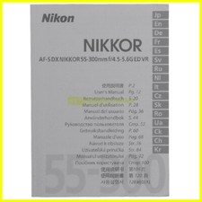 Manuale originale per Nikon