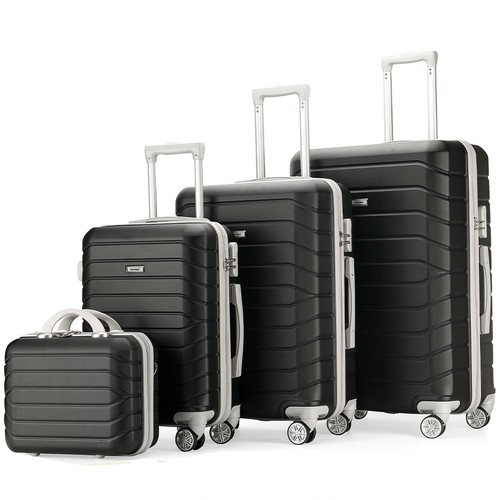 Set valigie rigide nero - set,