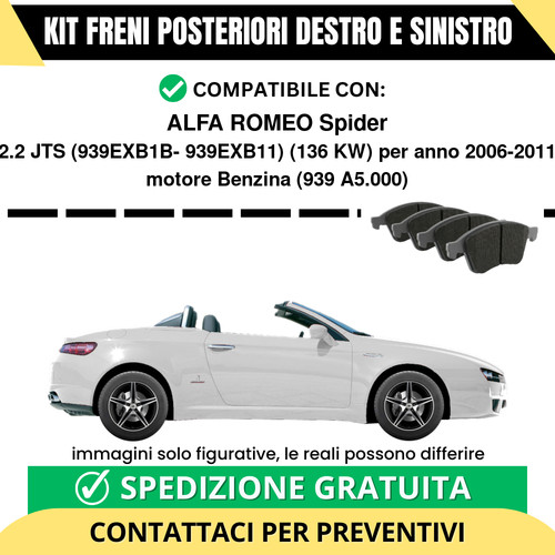 Pastiglie freno posteriori - pastiglie,