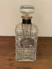 Bottiglia Vuota Vecchia Romagna Con Etichetta Brandy In Metallo Vintage