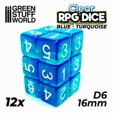 12x dadi 16mm - d6,
