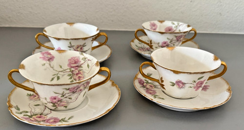 Antico piattino tazza zuppa