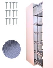 Cargo Dispensa Alta Estraibile 4 a 6 Ripiani H127-227cm Cucina Richiamo Soft