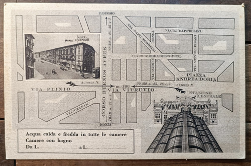 1941 milano pubblicita con - milano, in