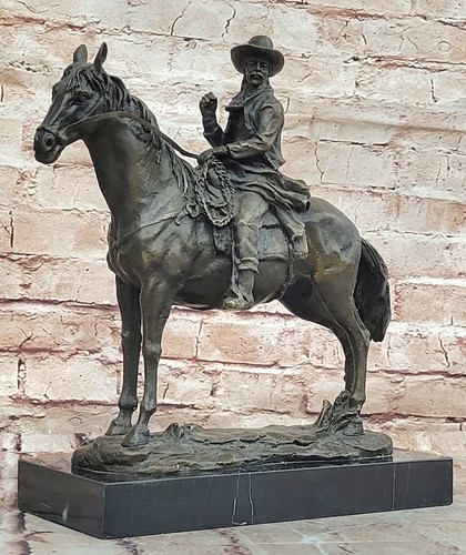 Statua cowboy bronzo frederic - statua,