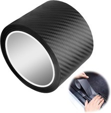 Pellicola Autoadesiva per Auto, in Fibra Di Carbonio, 10 Cm X 3 M, Colore Nero, 