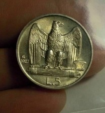 AQUILOTTO 5 LIRE 1927 DUE