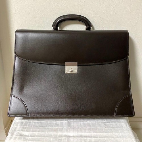 Valextra dark brown business - valextra,