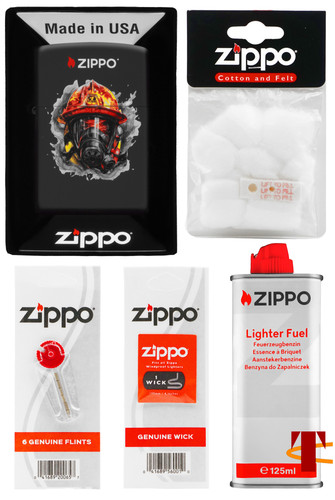 Zippo set regalo vigili - vigili, del