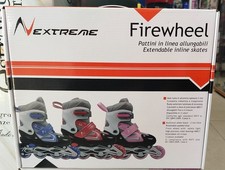 NEXTREME PATTINI IN LINEA FIREWHEEL PER BAMBINO BAMBINA ROLLER ALLUNGABILI