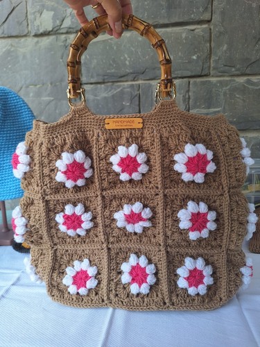 Borsa fatta mano uncinetto - mano,