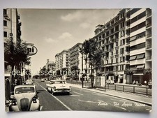 ROMA distributore Benzina API Tram auto car Via Appia vecchia cartolina