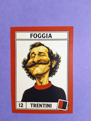Figurina caricatura calciatori - figurina,