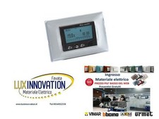 Cronotermostato VIMAR ARKè EIKON IDEA BTICINO LIVING Tecnoswitch CR515GR nero