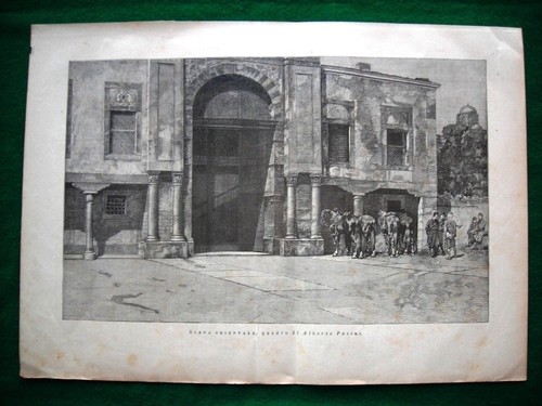 1886 scena orientale quadro - orientale,,