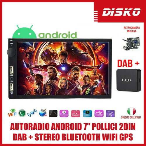 Autoradio android pollici - android, 7"