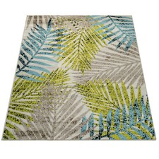 Tappeto Urban Jungle verde blu