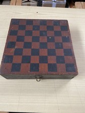 scatola Dama scacchi epoca collezione gioco da tavola