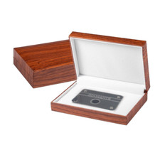 Set 3 astucci blister in finto legno, astuccio gioielli custodia blister