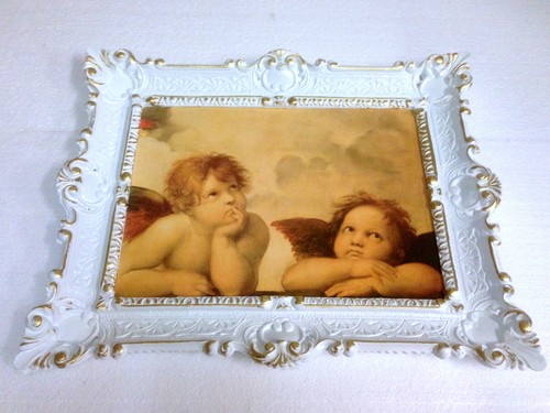 Quadro con cornice oro bianco