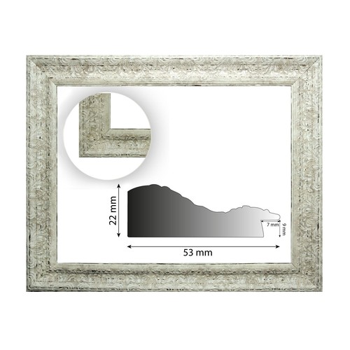 Cornice barocca bianca - barocca,