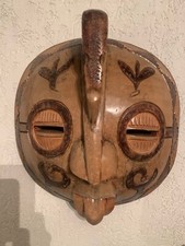 2 Maschere in legno tribali  africane rituali del popolo Baluba (LUBA)