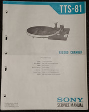 SONY TTS-81 Turntable Service
