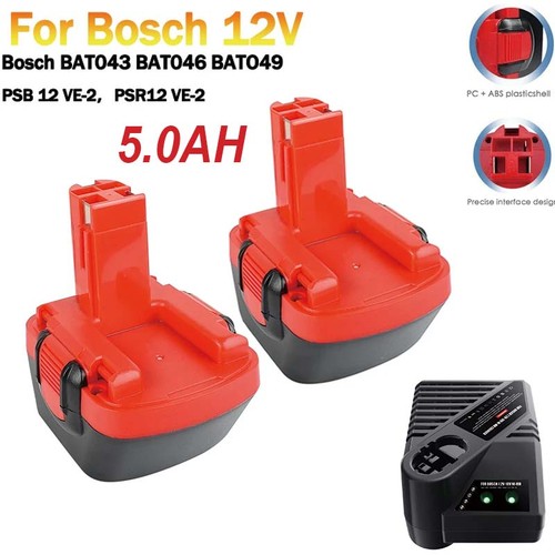 Batteria 0ah per bosch - 2x, 5.0ah